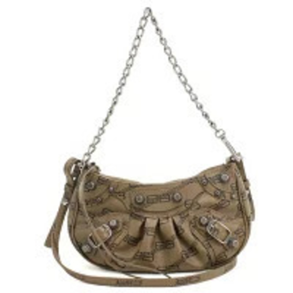Balenciaga Shoulder Bag Le Cagole Leather Brown Crossbody